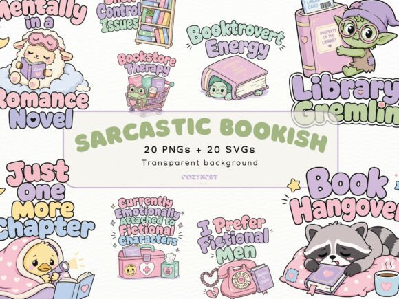 Download Sarcastic Bookish Cliparts, Cute Humor - Clip Collection