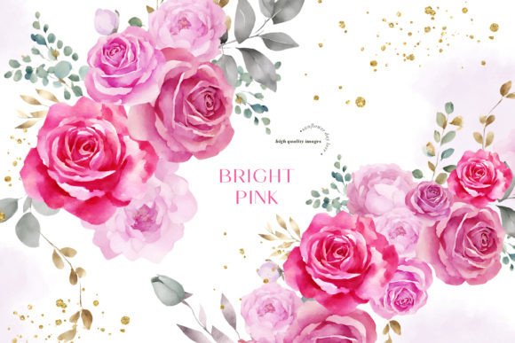 Download Elegant Bright Pink Flowers Clipart - Clip Collection
