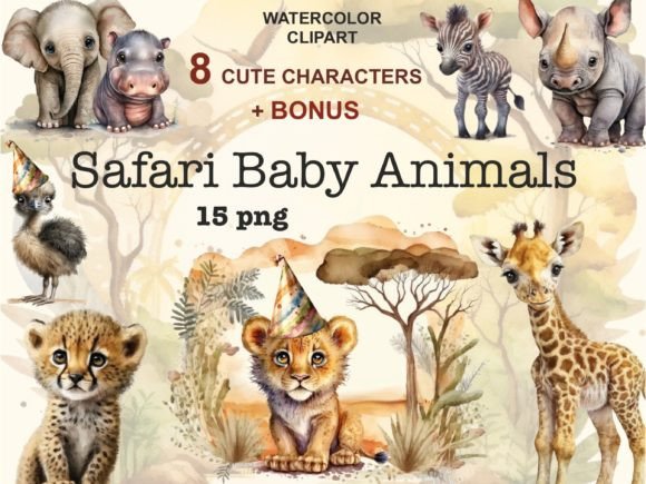 Download Safari Baby Animals, Cute Animal Clipart - Clip Collection