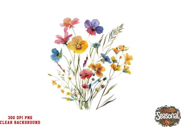 Download Watercolor Wildflower Clipart - Clip Collection