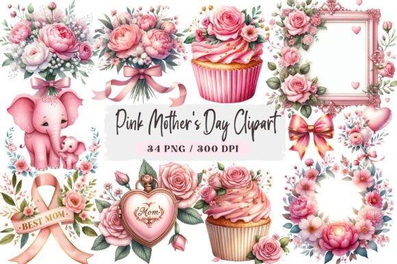Download Pink Mother's Day Clipart - Clip Collection