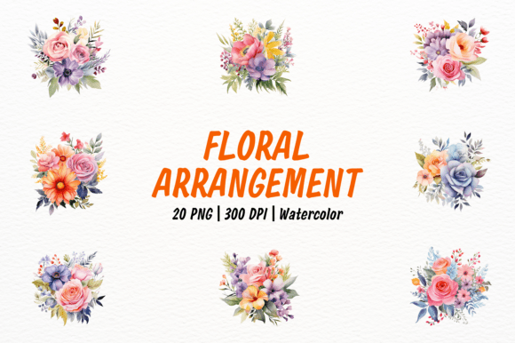 Download Pastel Floral Arrangement Clipart - Clip Collection