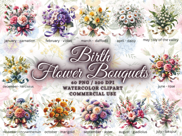 Download Birth Month Flower Clipart - Flower Png - Clip Collection