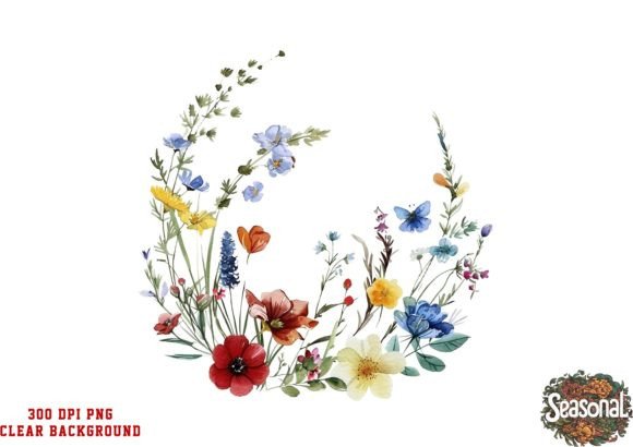Download Watercolor Wild Flower Clipart - Clip Collection