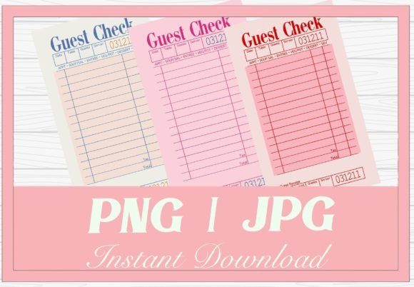 Download Pink Guest Check Clip Art Illustrations - Clip Collection