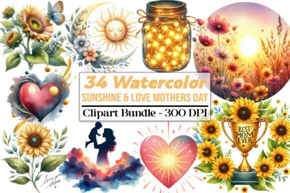 Download Sunshine &amp; Love Mothers Day Clipart - Clip Collection