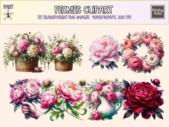 Download Peonies Clipart - Clip Collection
